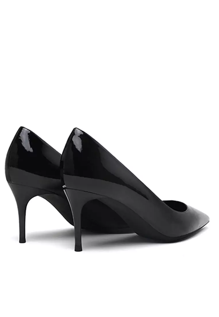 6CM Faux Patent Pointed High Heel Shoes HZL160