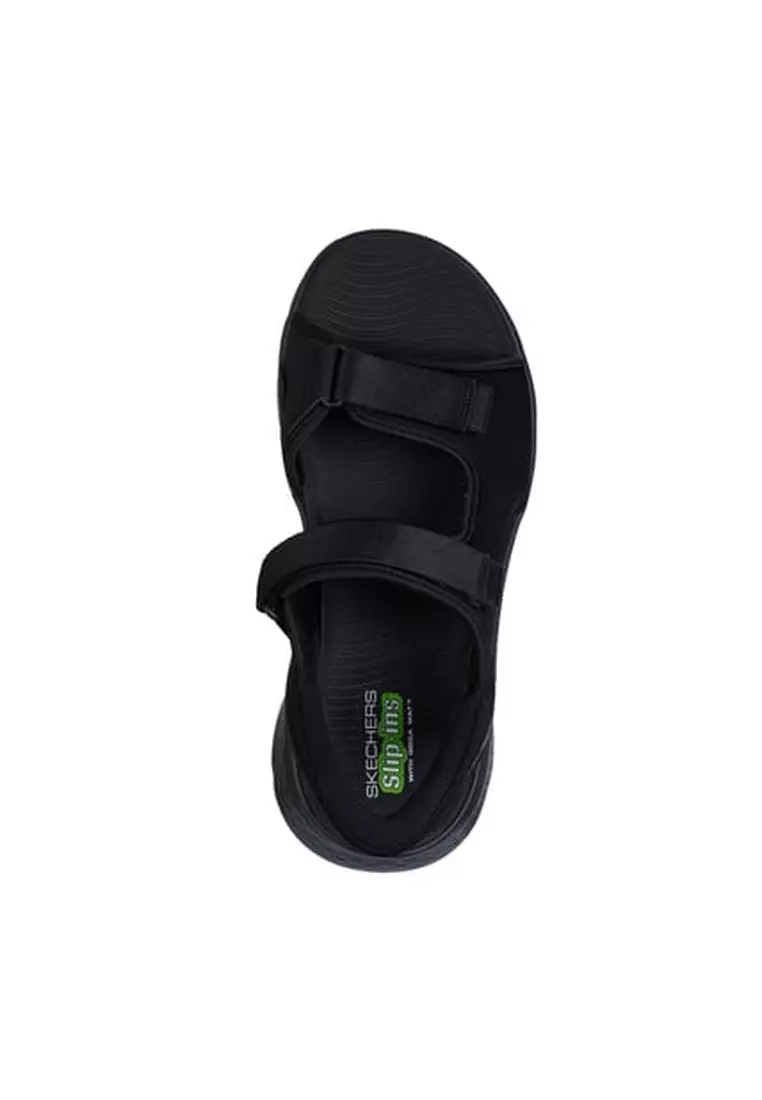 Mens Go Walk Flex Sandal - Easy Entry - Black