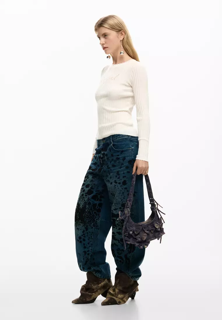 Medium cotton bag with bows