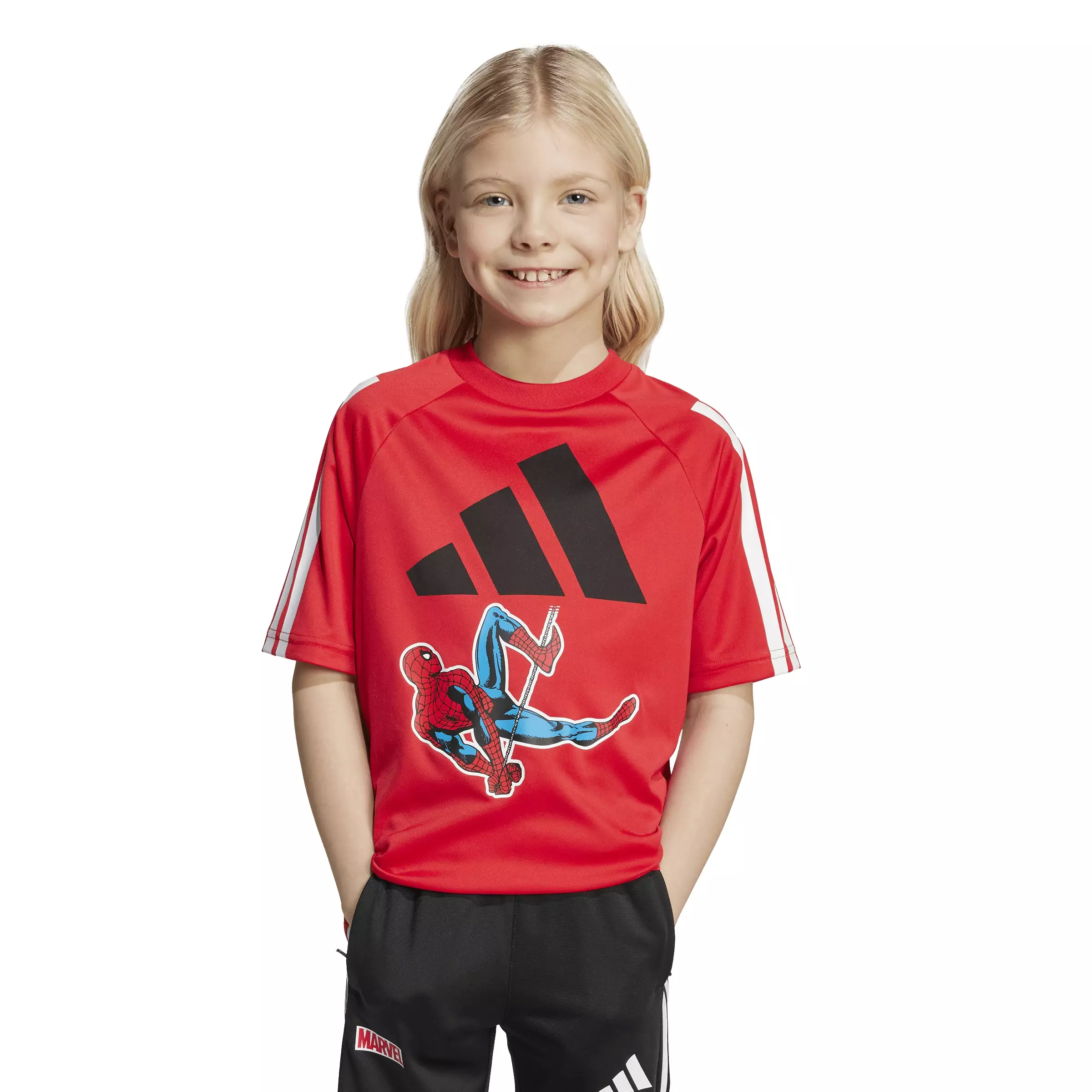 ADIDAS Marvel Spider-Man T-Shirt Kids JM0832 - Kaos Anak (Merah)