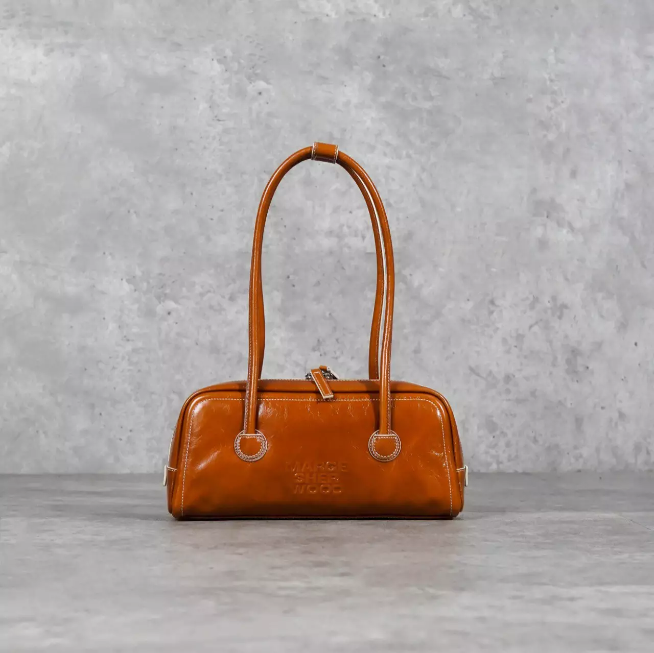 Tas MARGE SHER WOOD WASHED CAMEL LEATHER SHOULDER BAG 100% ORIGINAL