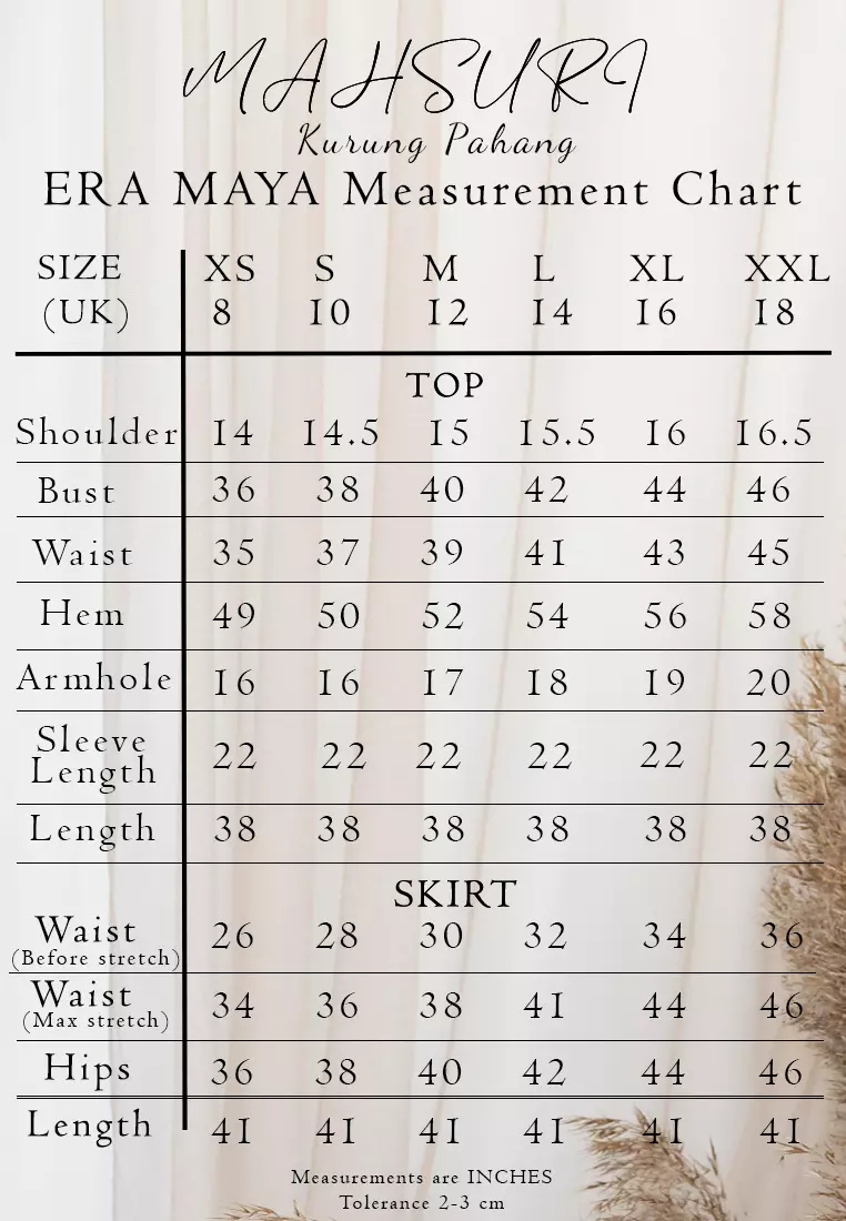 Mahsuri 2.0 Luxe Embroidery Baju Kurung Pahang Kipas Belakang