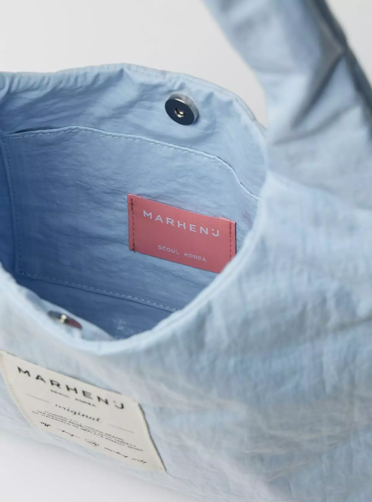 DEW Nylon Shoulder Bag Sky Blue