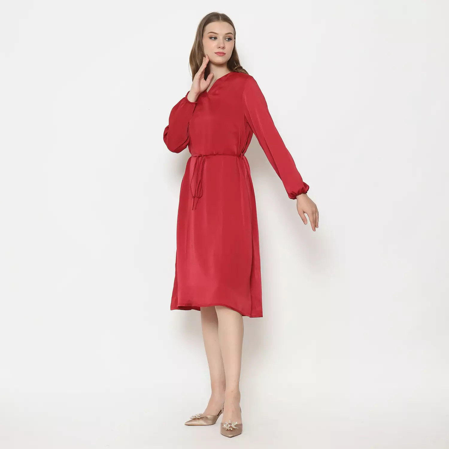 Jual RODEO Rodeo - Dress Wanita - Gavya Dress - Maroon Original 2025 ...