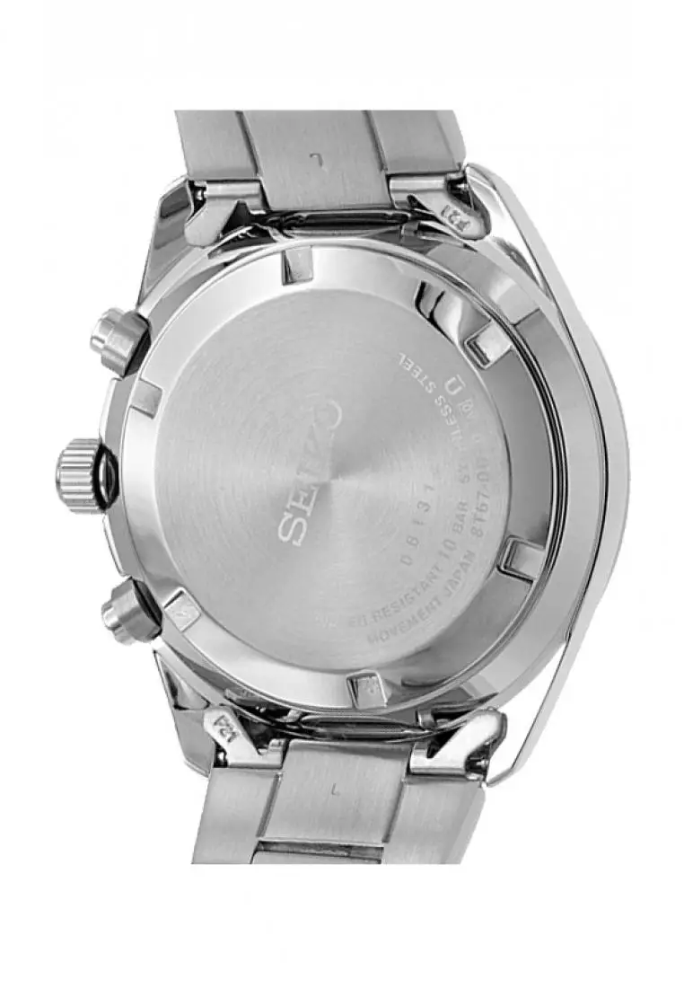 Jam Tangan Pria Seiko Chronograph Original Garansi Resmi SSB377 SSB377P1 Strap Stainless Steel Silver
