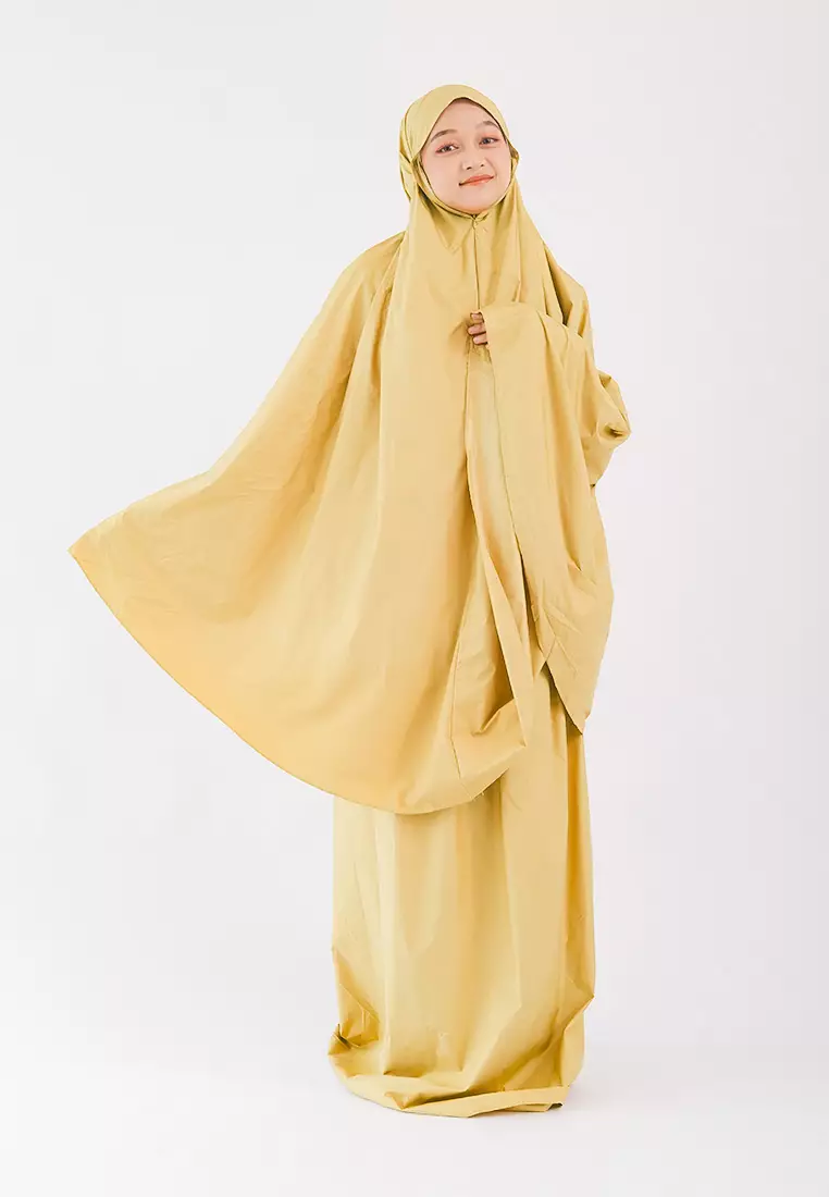 Zelena - Mukena Traveling Polos Tali 2in1 - Sunflower