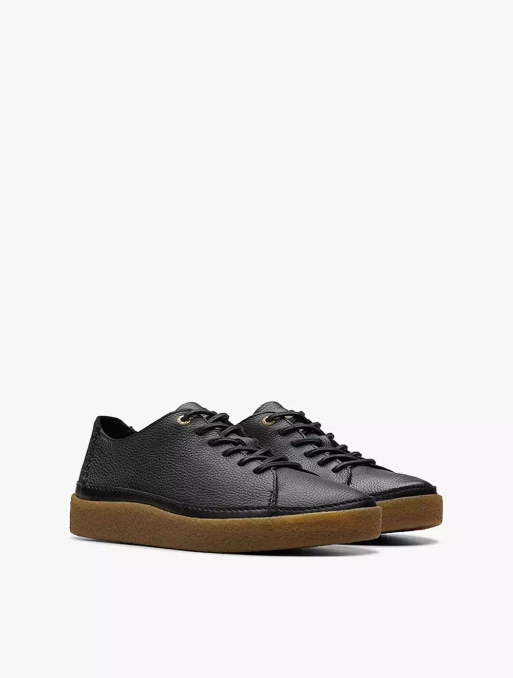 Clarks Oakpark Low Black Leather