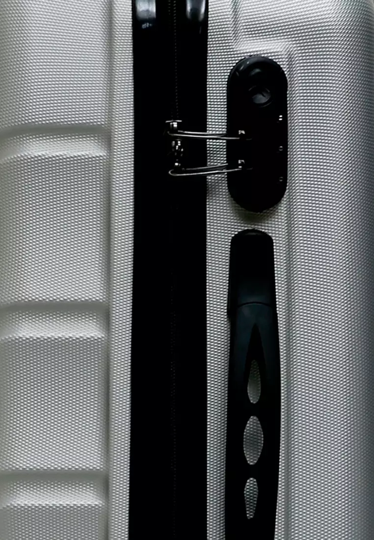 Carlton Koper Cabin Hardcase Unisex Size 20Inch Suitcase Combination Lock Large Compartment Material ABS+PVC Coated ORIGINAL - Silver