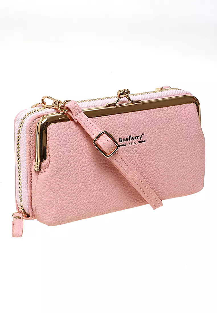 Tas Selempang Wanita Sling Bag Dompet Hp Multifungsi Many Slot Material PU Leather ORIGINAL