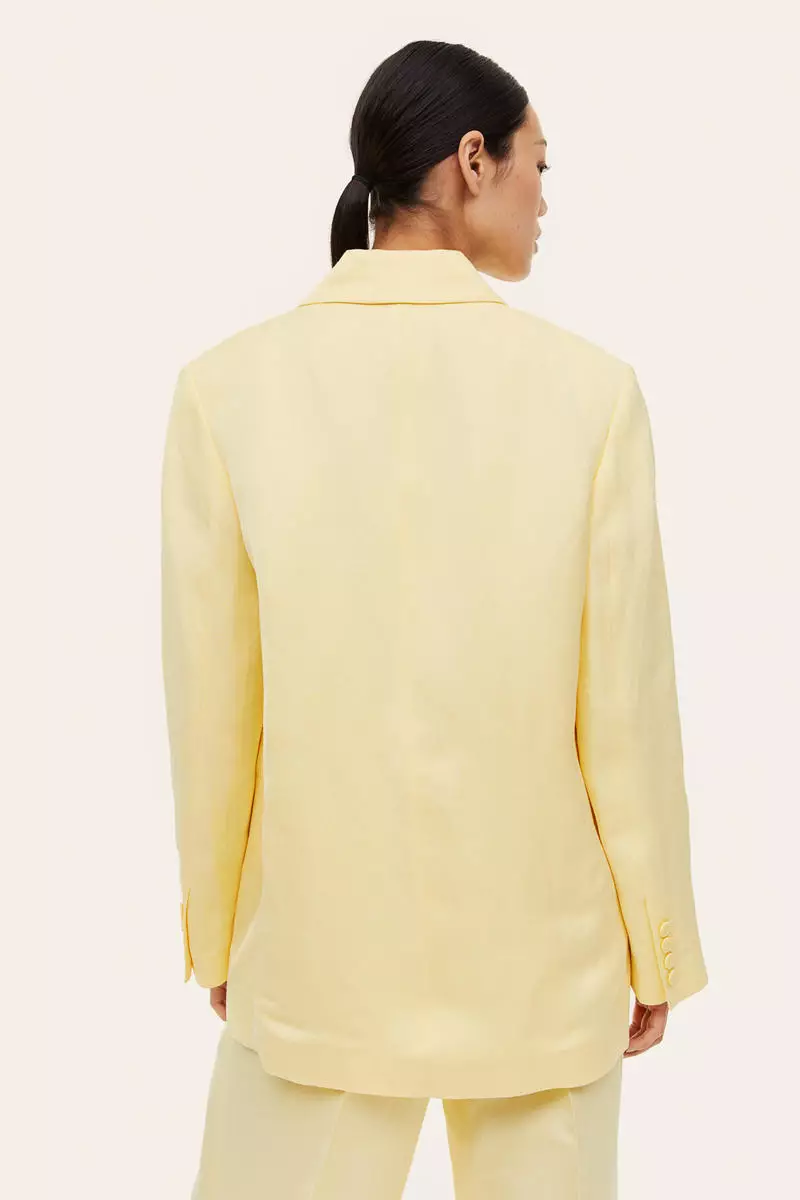 Yellow deals blazer h&m
