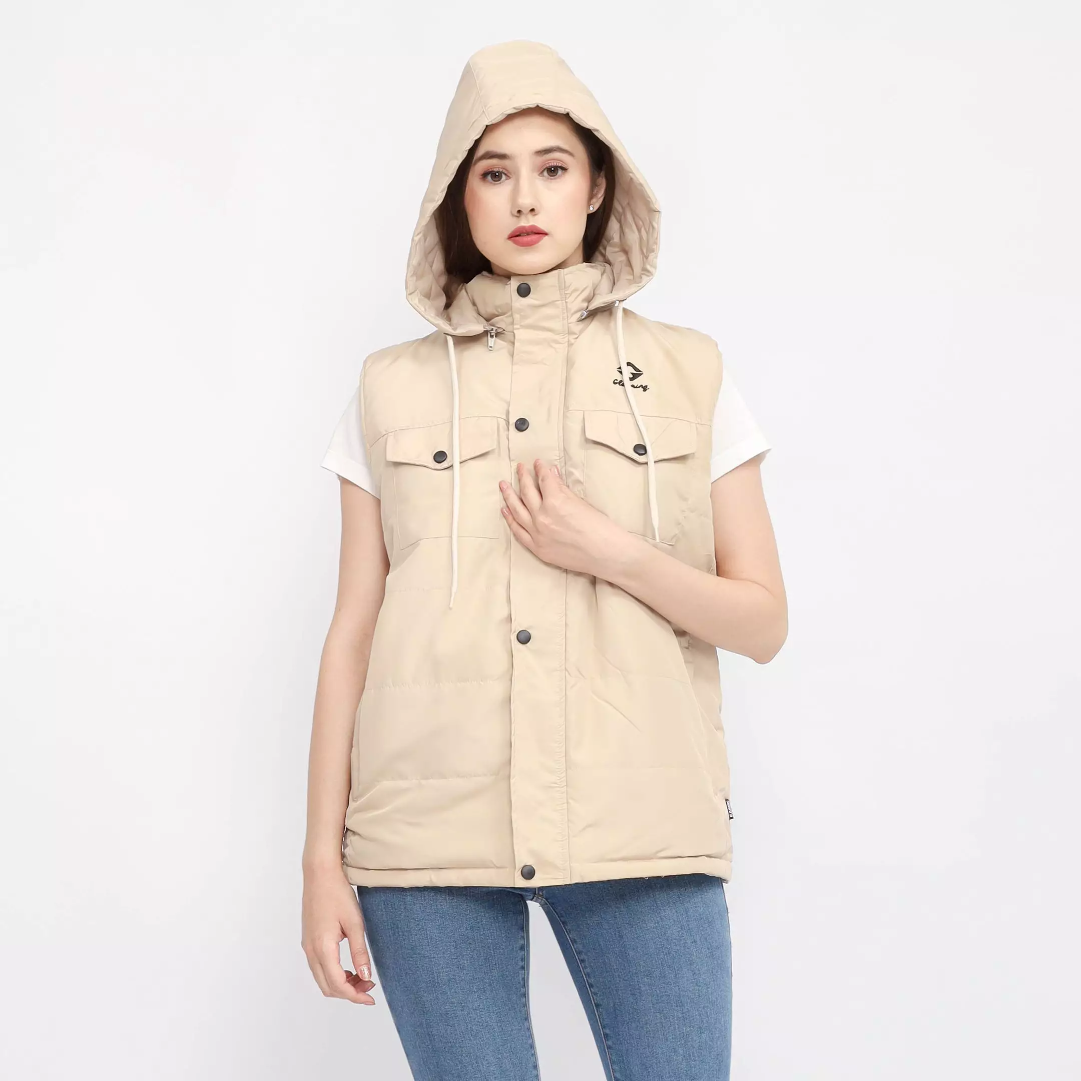 Vest Gloaming Candless Gelembung Rompi Gunung Cream