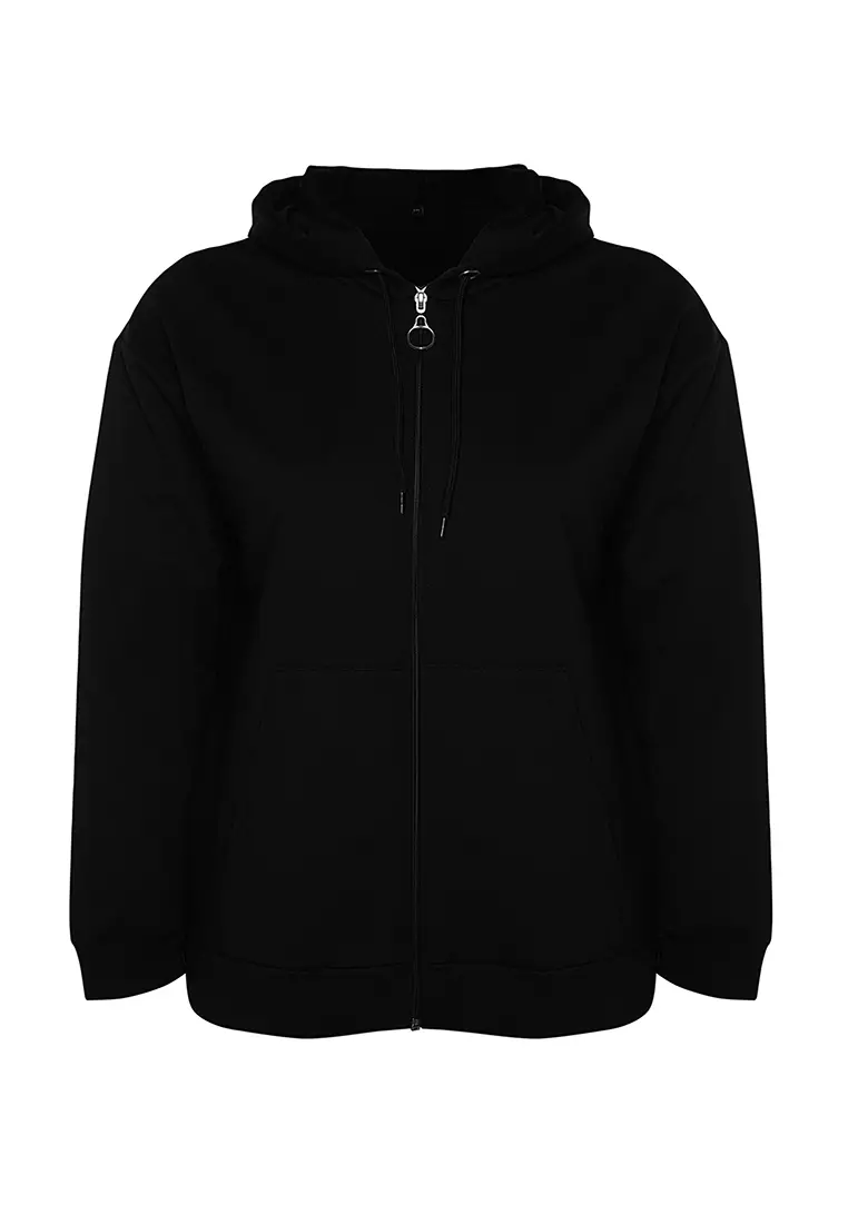 Plus Size Zip Hoodie