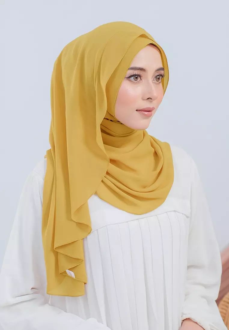 HIJAB INSTAN LUBNA - HOT MUSTARD