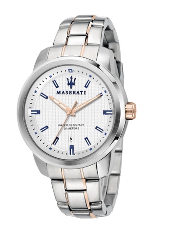 Maserati silver Maserati Successo 44mm Silver Stainless Steel Men's Quartz Watch R8853121005 96ABBAC8EA4C22GS_1
