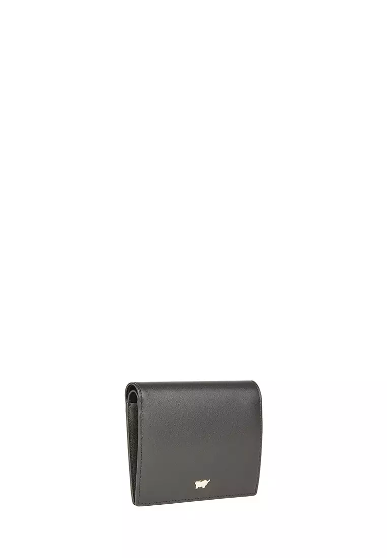 Ville Bifold Small Wallet With Coin Compartment In Black