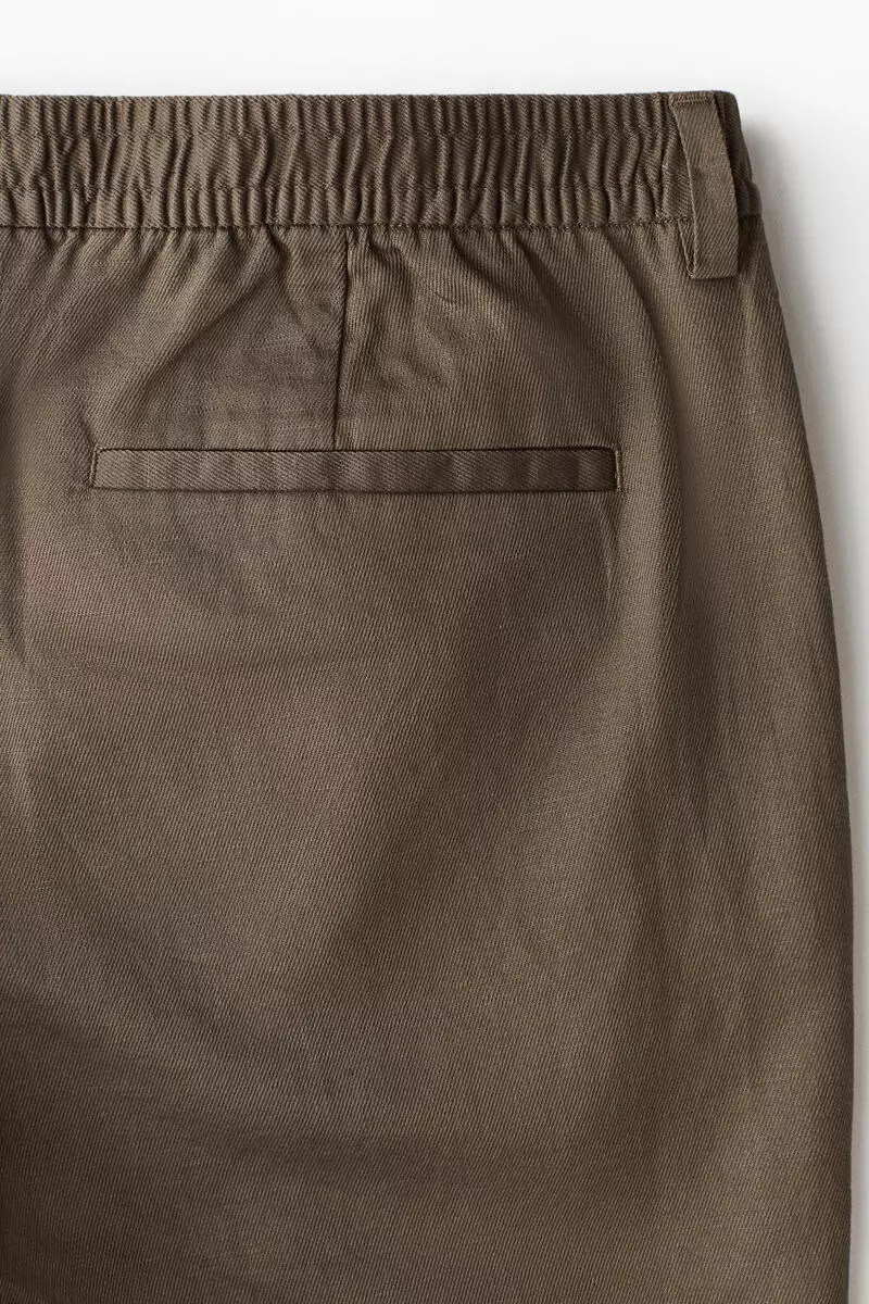 Relaxed Fit Linen-blend shorts