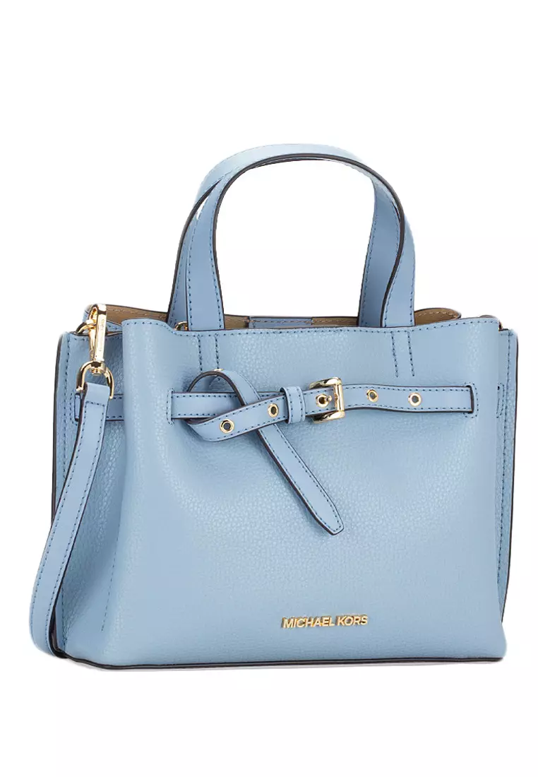 Michael kors on sale blue satchel bag