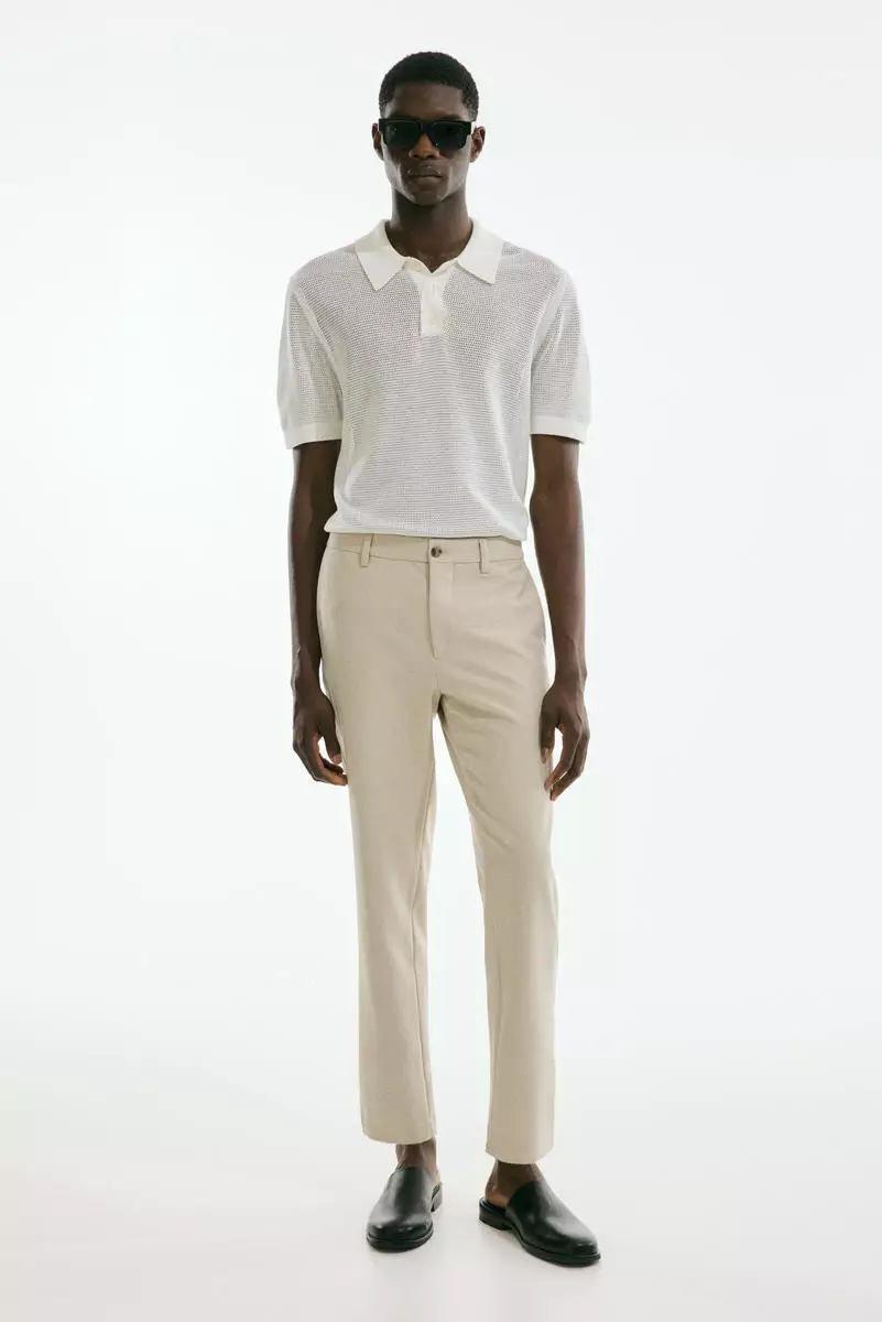 H&m Skinny Cropped Suit Pants Cropped Pants Skinny Slacks