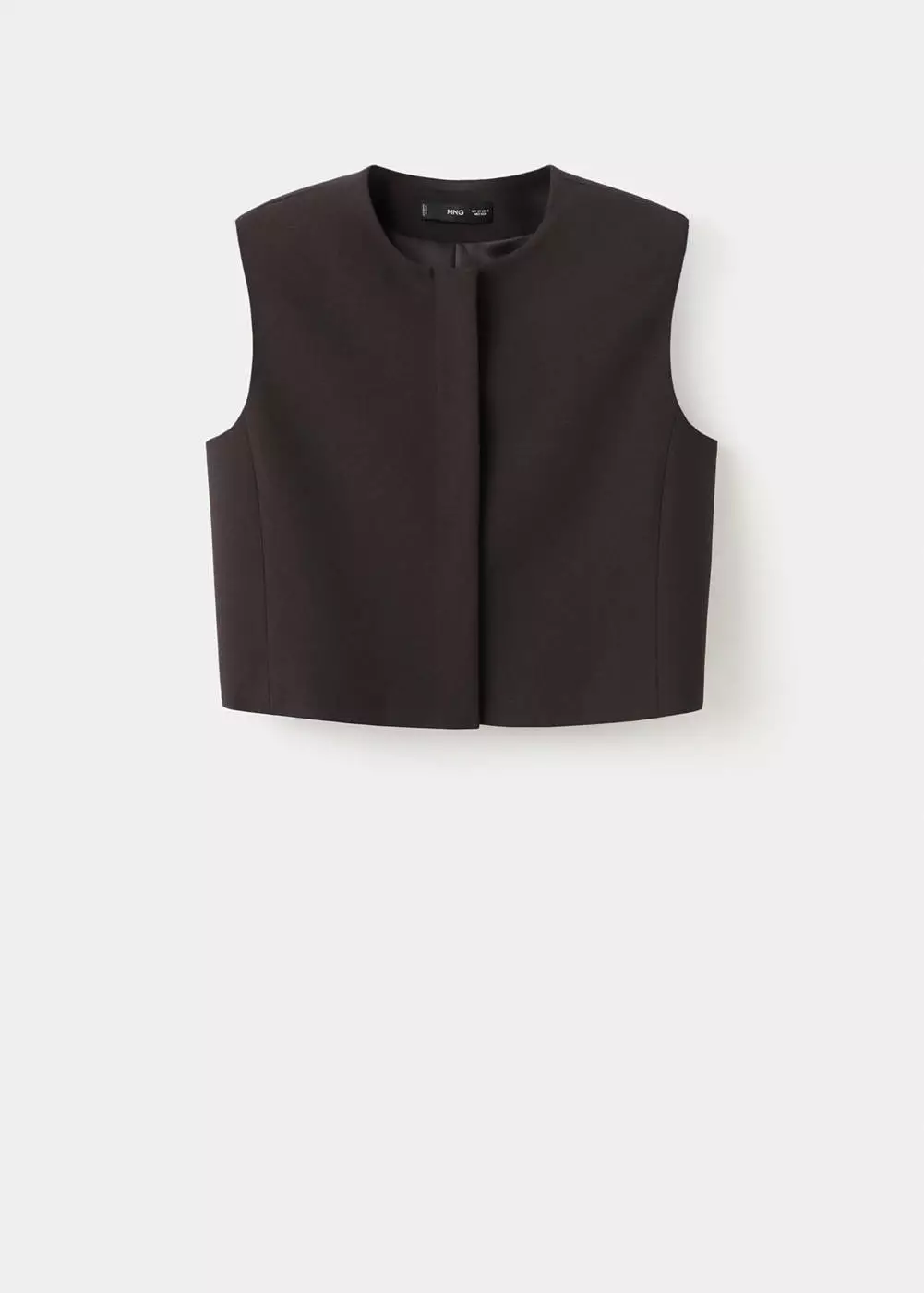 Atasan crop campuran wol