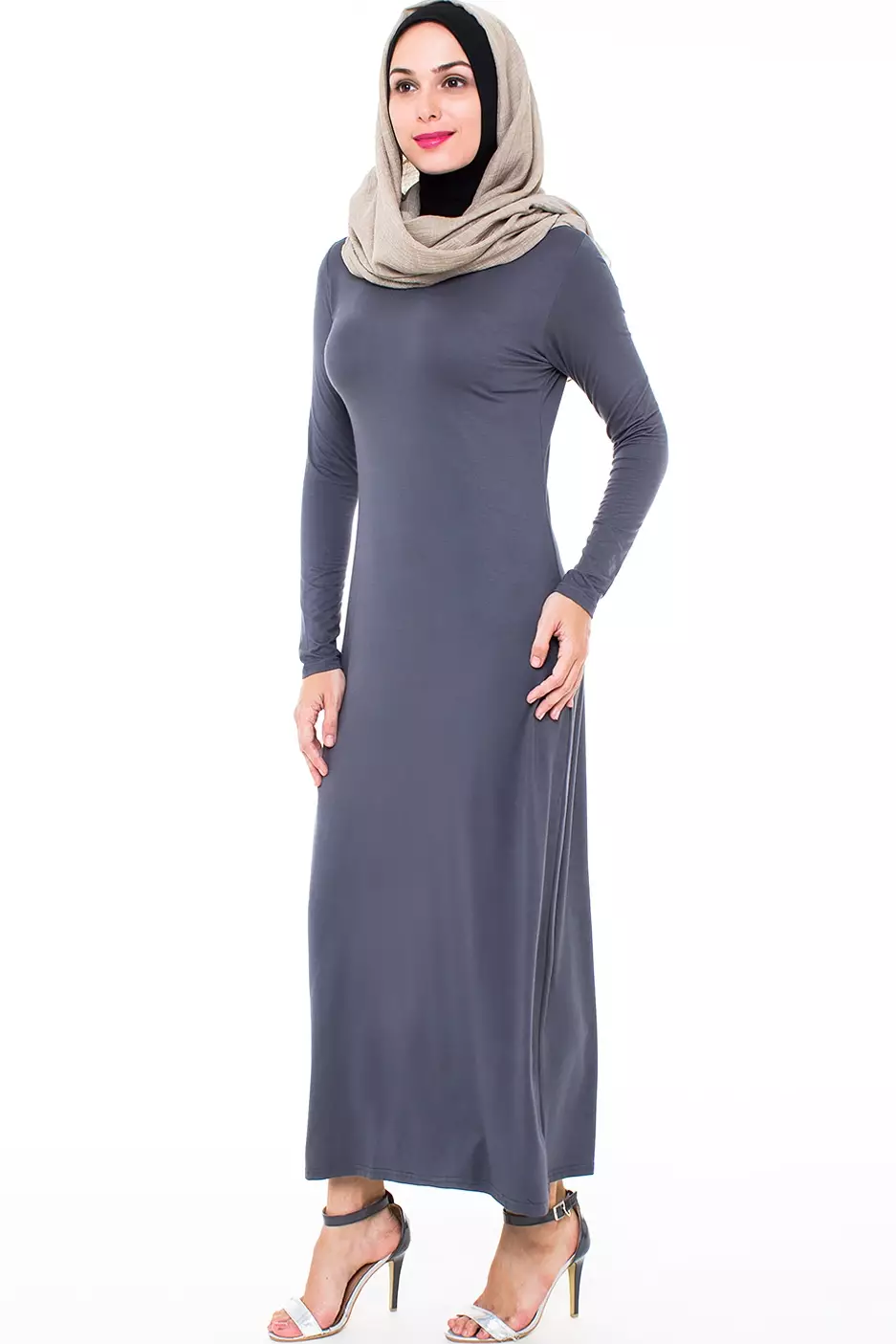 JV Hasanah Manset Gamis Grey | Inner Manset Gamis Rayon Adem