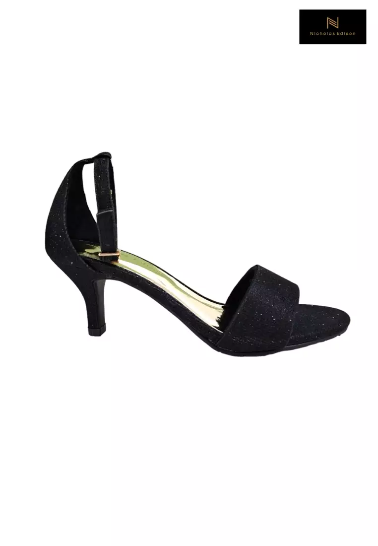 Nicholas Edison Heel Agra Black