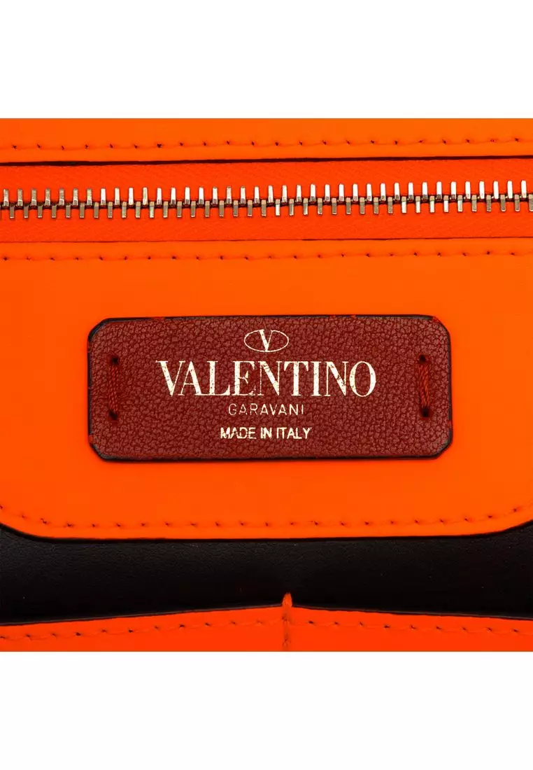 Pre-Loved Valentino Leather Rockstud Vltn Document Case