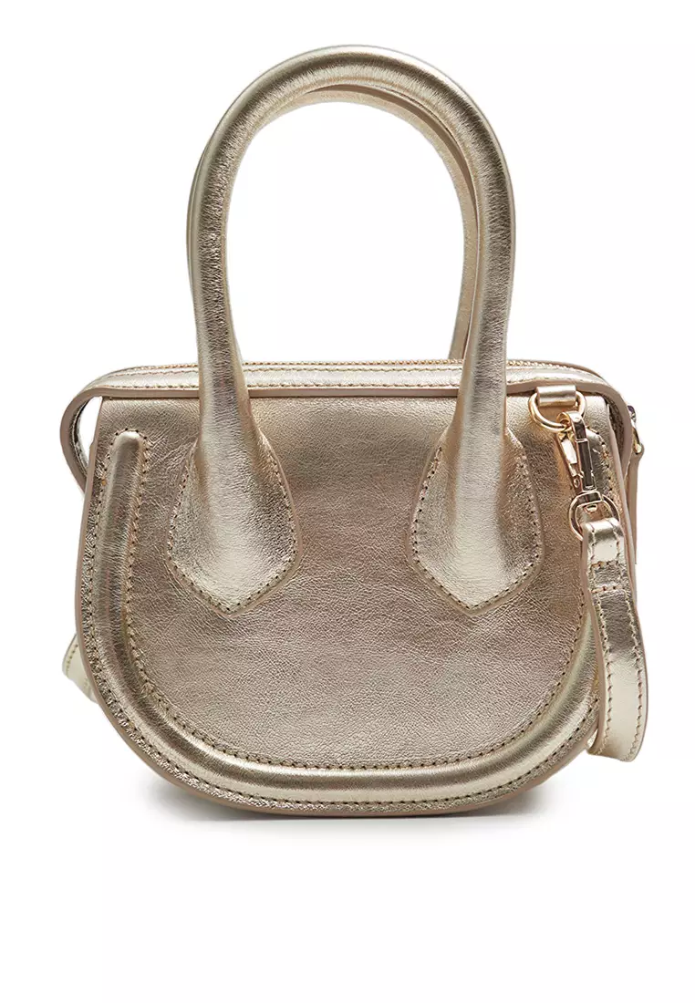 Buy Other Stories Small Top Handle Leather Bag in Gold 2024