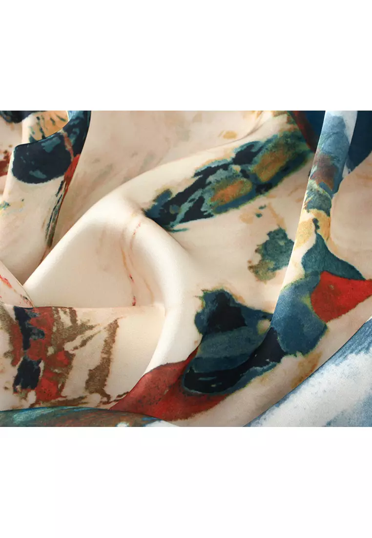 Satin Gorgeous Printed A-Line Skirt AF9901