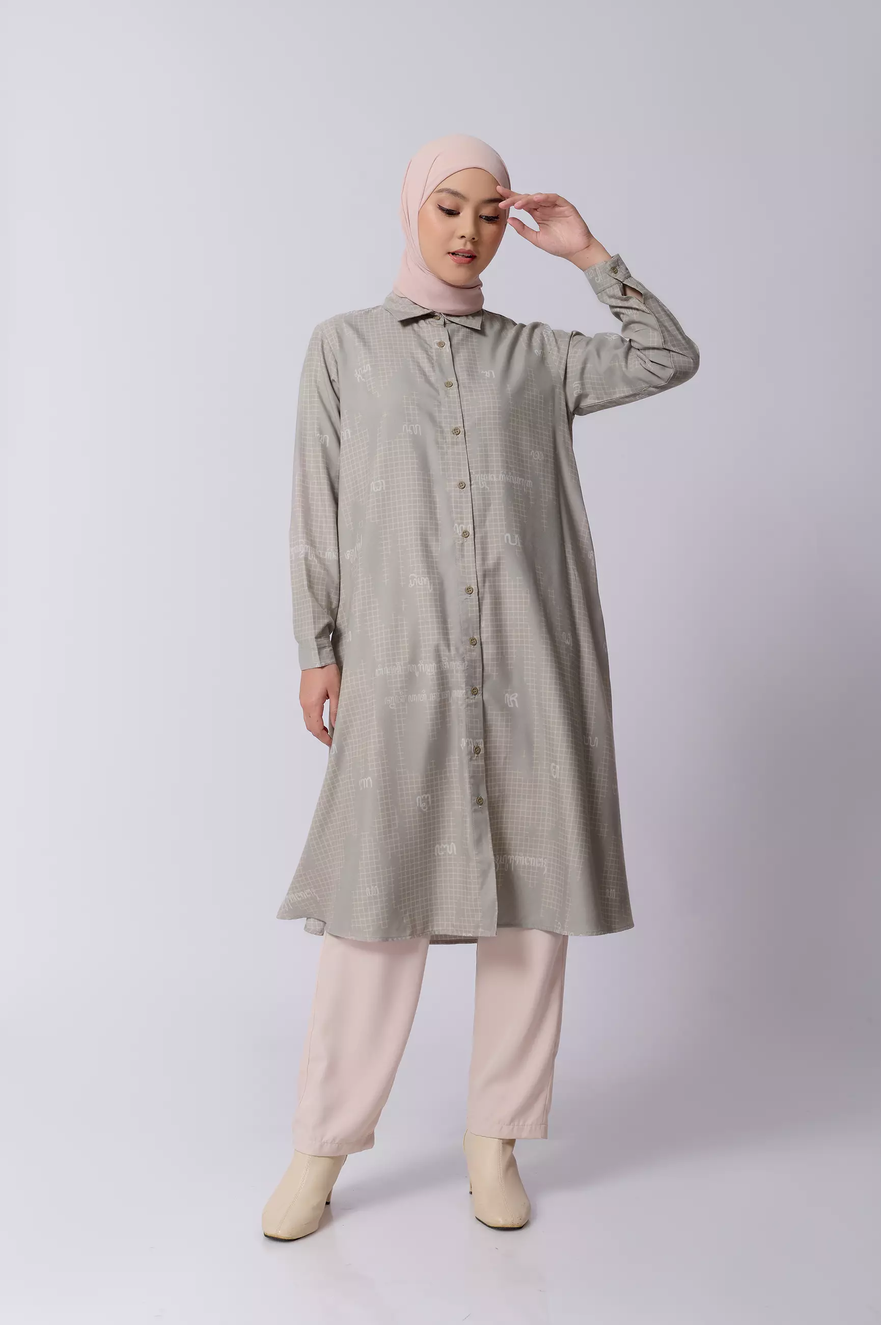 ZM Zaskia Mecca - Heyza Midi Gamis - Aksara Nusantara - Edisi Aksara Jawa