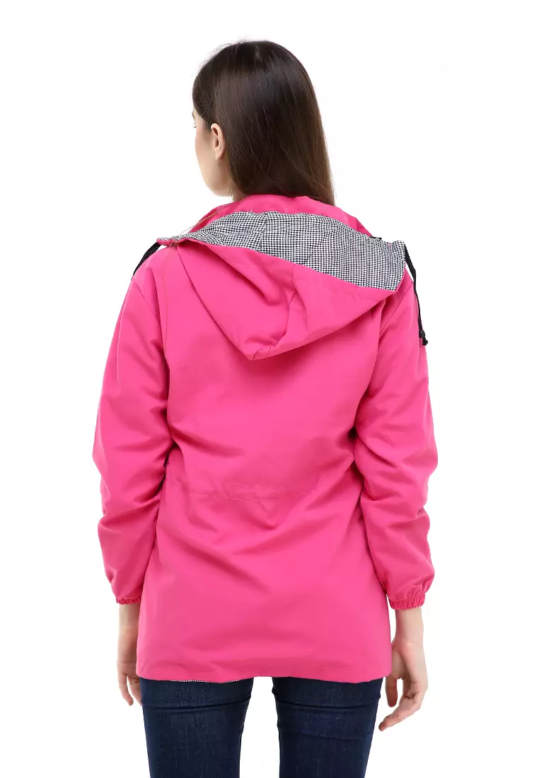 Hardwin Jaket Wanita Adventure Casual Longsleeve Jacket Outer Material Baby Canvas ORIGINAL - Pink