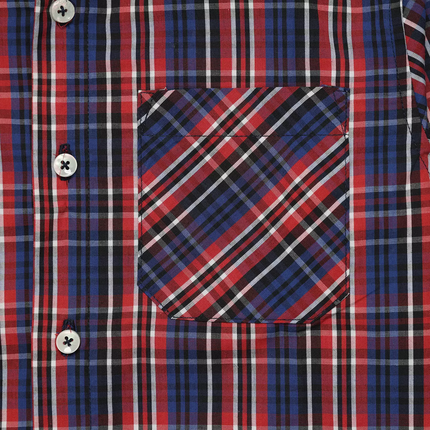 Kemeja Anak Laki Lengan Panjang Kotak Red Navy - BRIGHT