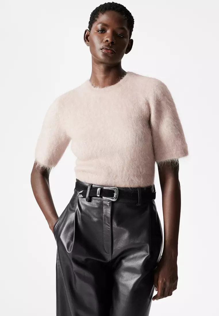 Brushed-Knit T-Shirt