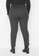 Trendyol grey Plus Size Elastic Waist Knitted Trousers 74C8FAA930FC17GS_2