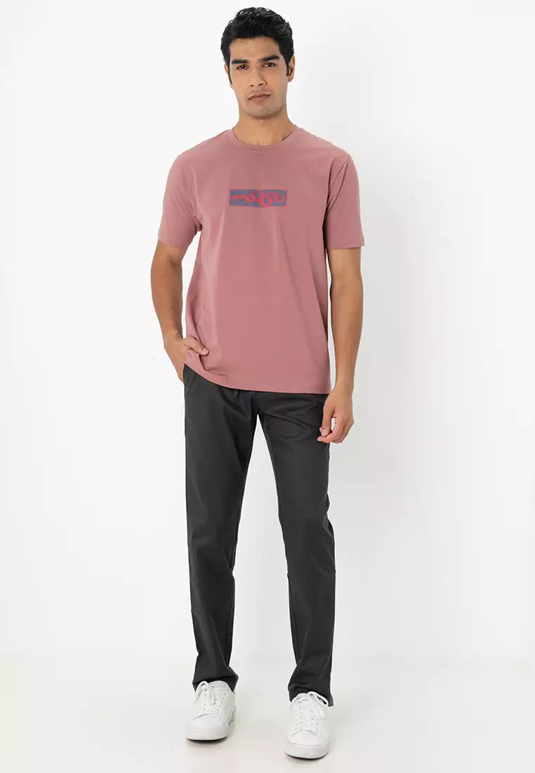 Button Stretchable Waist Band Chinos