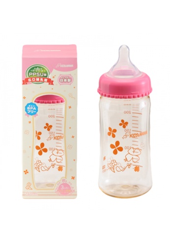 Buy Kids Mama Kids Mama Ppsu Wide Mouth Bottles 240 Ml Pink Zalora Hk