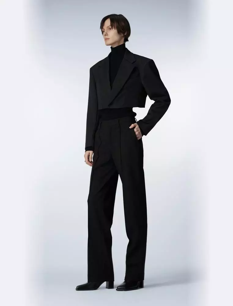 女士休閒修身直筒褲