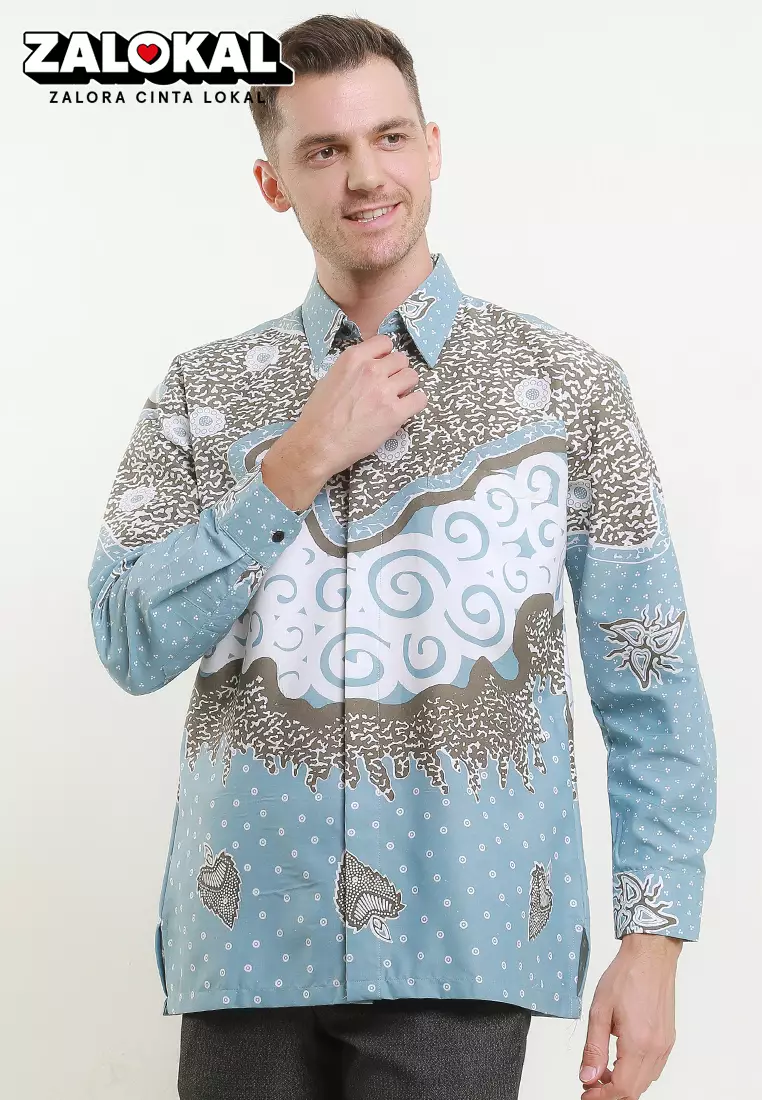 BATIK TALENTA EXCLUSIVE Lengan PANJANG TWOTONE MENDUNG