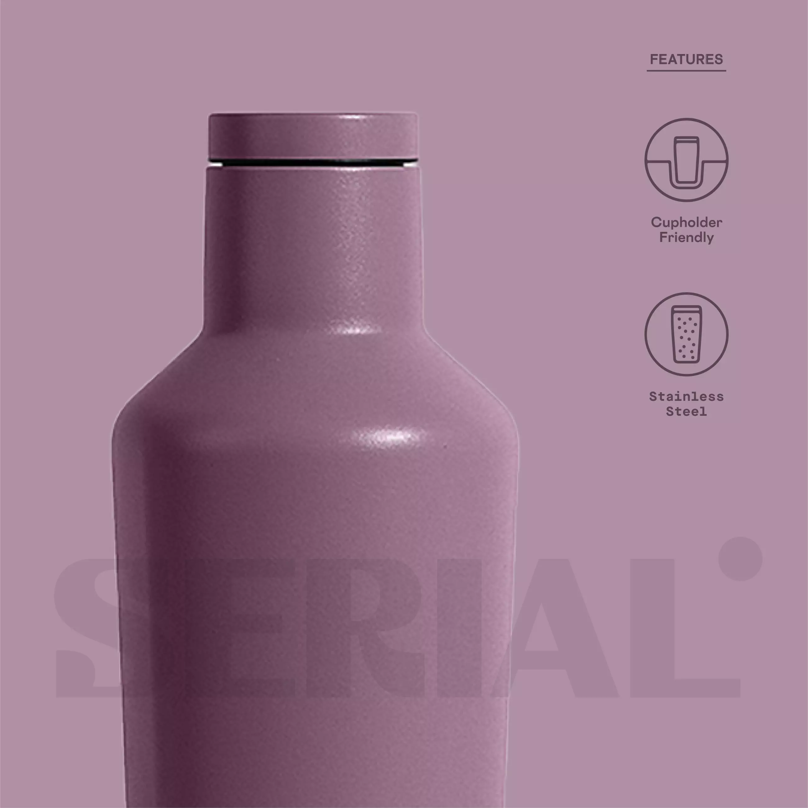 CORKCICLE Canteen 16oz - Mauve