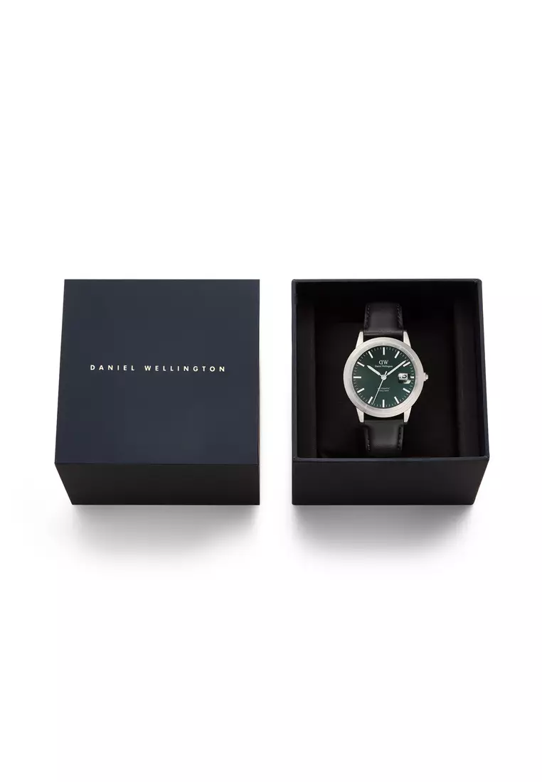Iconic Automatic 40mm Sheffield Silver Emerald  - Enamel Dial - Men Watch Automatic movement watch DW Official Authentic Original jam tanggan lelaki DW jam tangan