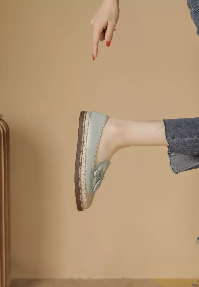 Buy Twenty Eight Shoes Bow Faux Leather Espadrilles PS6331 2023 Online