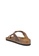 Birkenstock 褐色 Gizeh Oiled Leather Sandals BI090SH0RCO4MY_3
