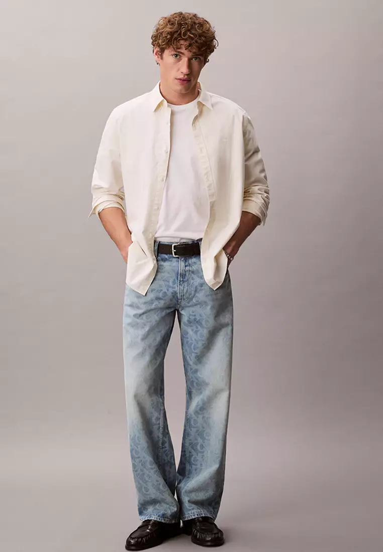 90年代直筒商標牛仔褲 - Calvin Klein Jeans