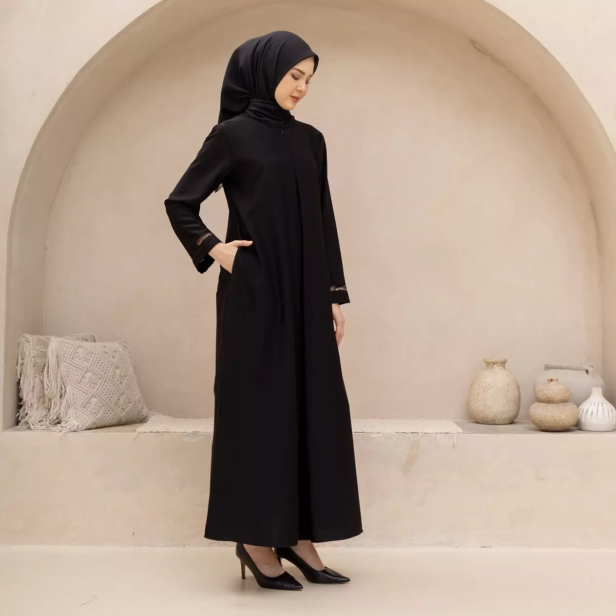 EPC Abaya Samira - Black - Moonlit Elegance Series