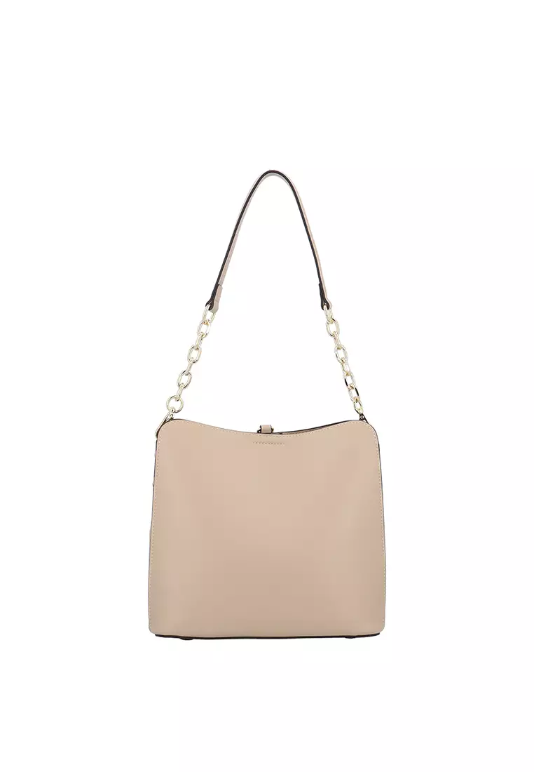 Elara 2-Way Shoulder Bag - Medium Beige
