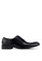 ZALORA black Textured Faux Patent Leather Brogues 04D01AAE13EB4EGS_1