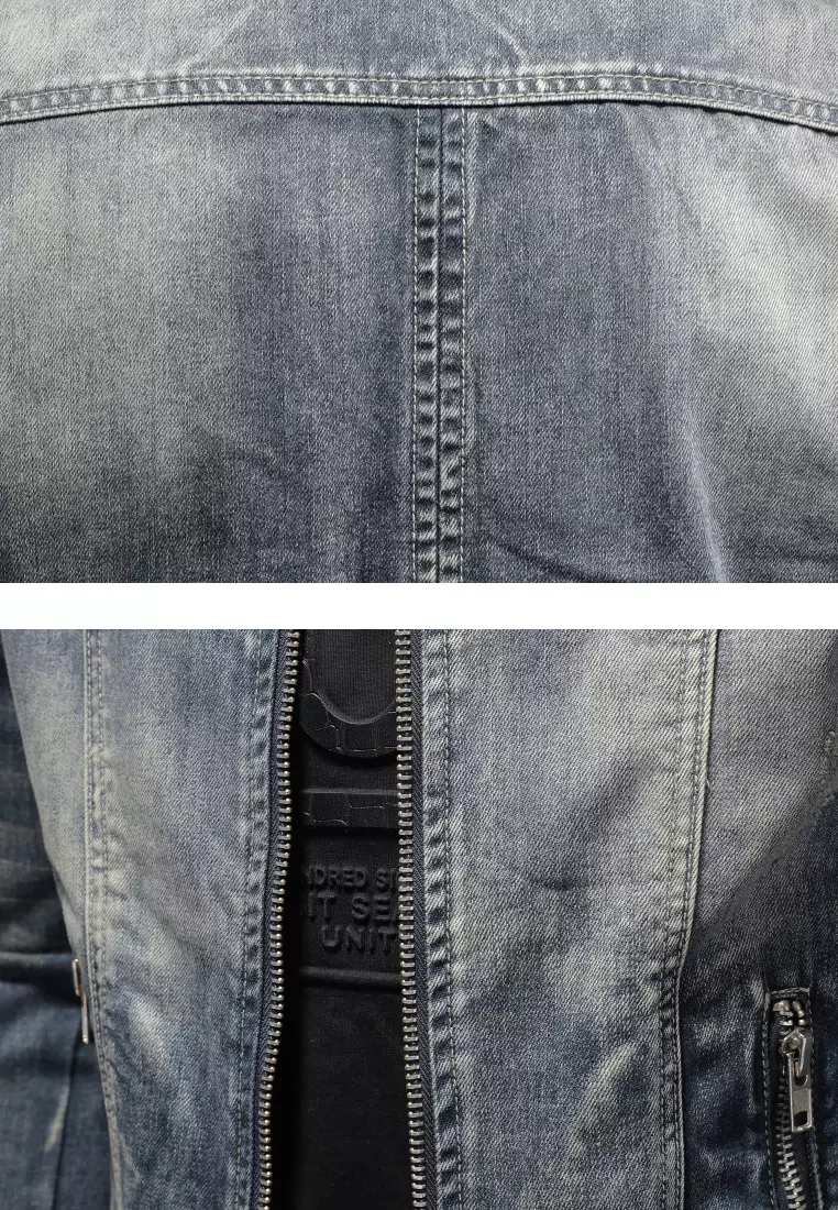 Slim Denim Biker Jacket MJY-N1214-2