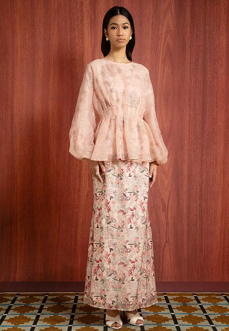 ELLIE KURUNG PEPLUM SET