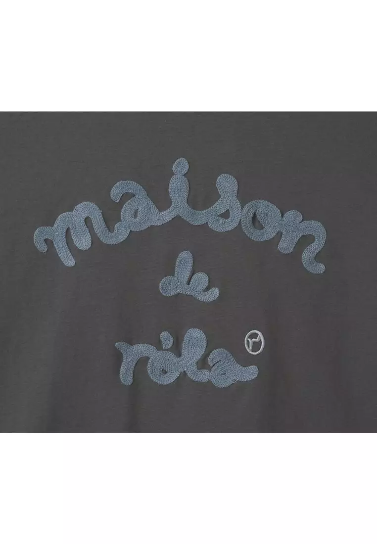 Maison De Rola Embroidery T-Shirt Charcoal