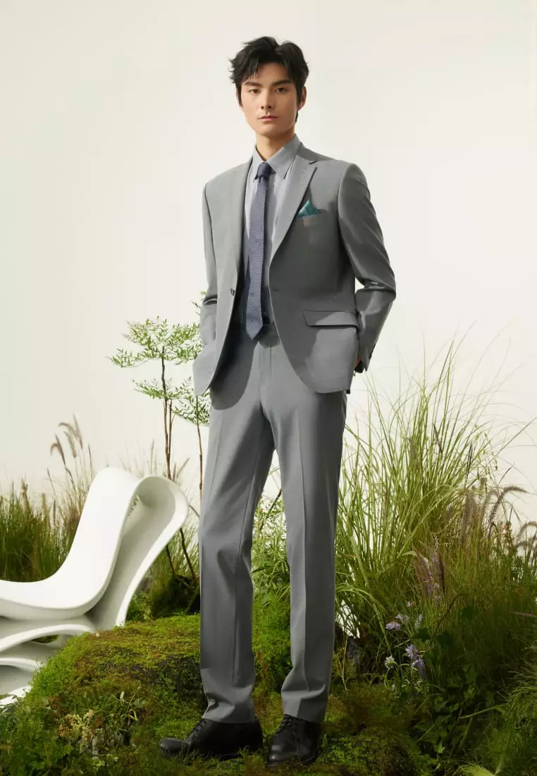 G2000 Multi-Way Stretch Smart Fit Plain Weave Suit Blazer