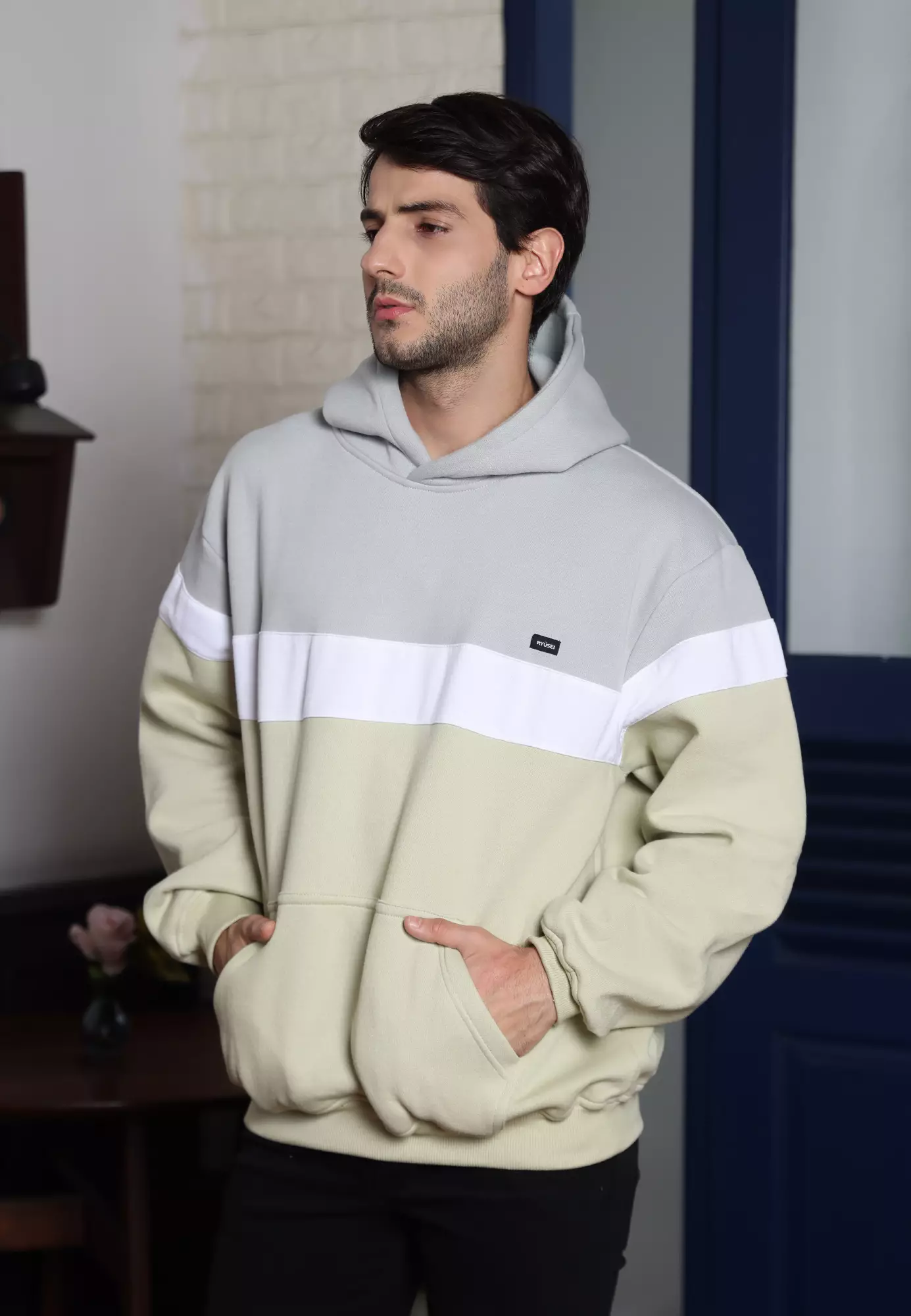 Ryusei Hoodie Boxy Yamakita CMB Light Green